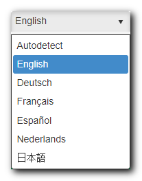 User Language Autodedection Dropdown