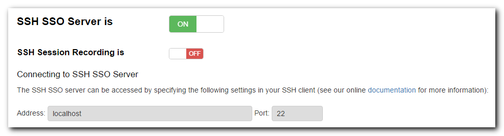 SSH SSO Settings pic